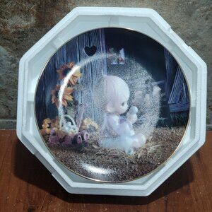 Precious Moments Decorative Plate Hamilton I Believe in Miracles 1994